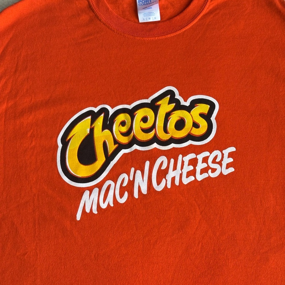 Cheetos Mac 'N Cheese Orange T-Shirt size L - Picture 2 of 6